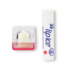 Protetor Labial Cube Morango + Lip Ice Alta Proteção Fps 30 Grátis