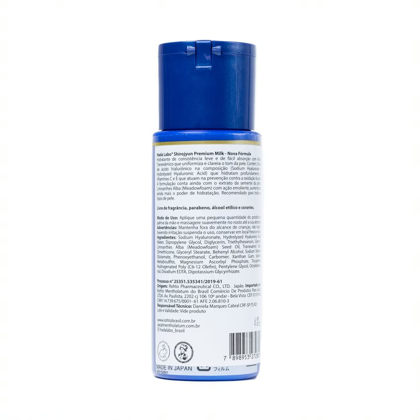 Hidratante Facial Hada Labo Shirojyun Premium Milk 140ml - Rohto