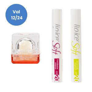 Protetor Labial Cube Baunilha + Pack Soft  Limonada & Framboesa Grátis