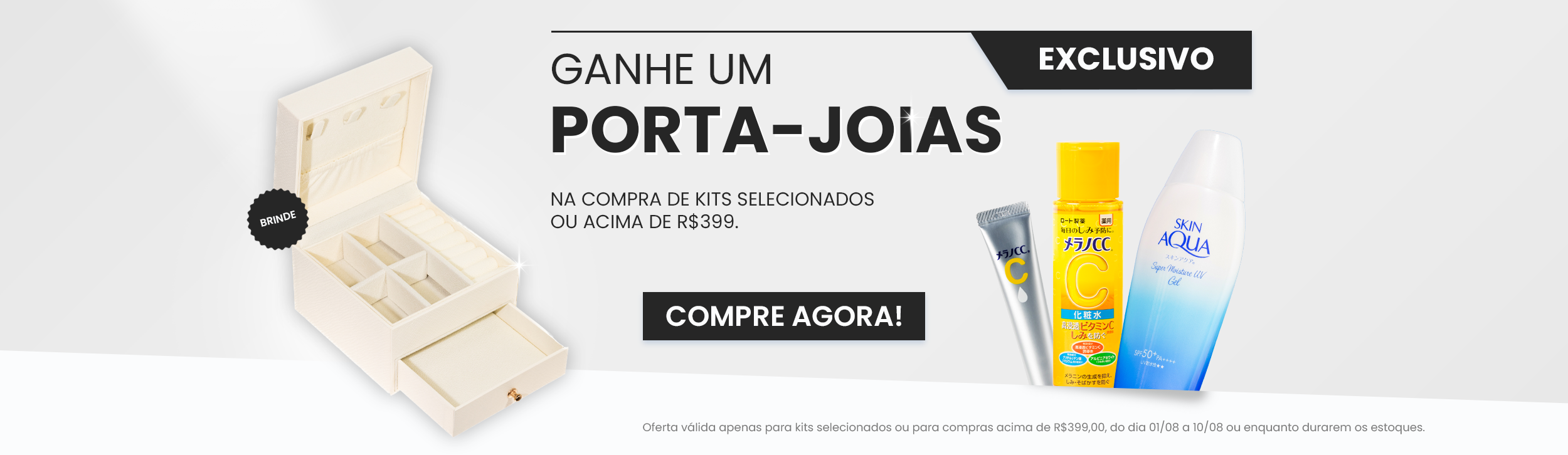 Ganhe 1 porta Joias